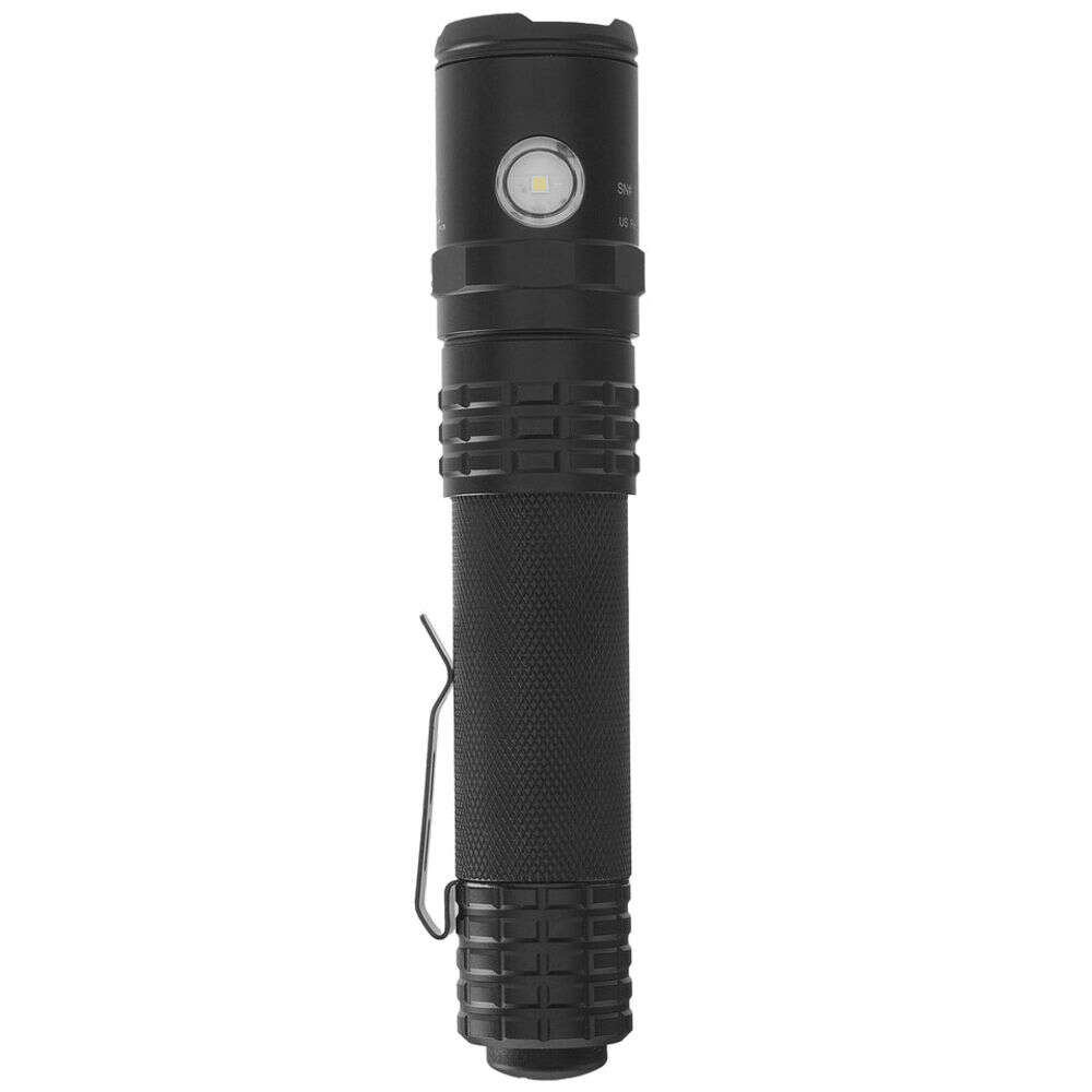 Flashlights&Batteries Night Stick Ready Series Metal USB Dual-Light Tactical Flashlight - Li-Ion - Black